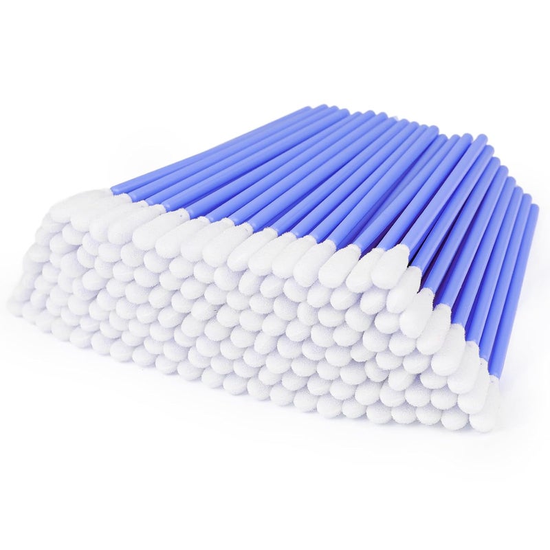 JJOVCE 200 Pieces Foam Cleaning Swabs，3.66" Foam Tips Sponge Sticks for Lab, Dust-Free Cleaning Sponge Tip Swabs for Printer Heads, Scanners, Camera Lenses and Cleaning Guns - Blue - Image 1